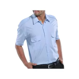 Image of Click - pilot shirt s/s blue 18 - Sky Blue - Sky Blue