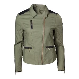 Image of Nintendo - Royal Crest Logo Womens Medium Jacket - Green/Black