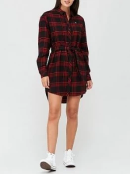 Image of Tommy Jeans Flannel Shirt Dress - Multi