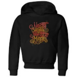 Image of Fantastic Beasts No-Maj Kids Hoodie - Black - 7-8 Years