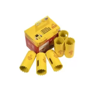 Image of Starrett FCH0100-6 Fast Cut Bi-Metal Holesaw 25mm Bulk, Pack of 6