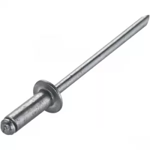 Image of Toolcraft 194724 Steel Head Aluminium Blind Rivets DIN 7337 3 x 10...