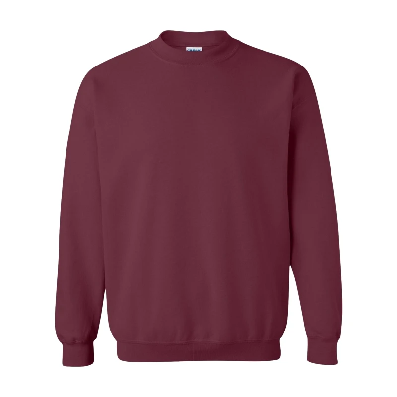 Image of Gildan Heavy Blend Crewneck Sweatshirt Pack of 2 in Maroon Size: XS Maroon Unisex XS