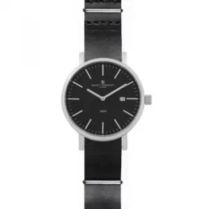 Image of Mens Smart Turnout Duke Black Dial Watch With Black Leather Strap Watch