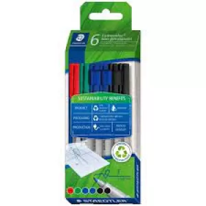 Image of Staedtler Lumocolor NonPermanent-Marker 316F 6er Etui Gehause aus...