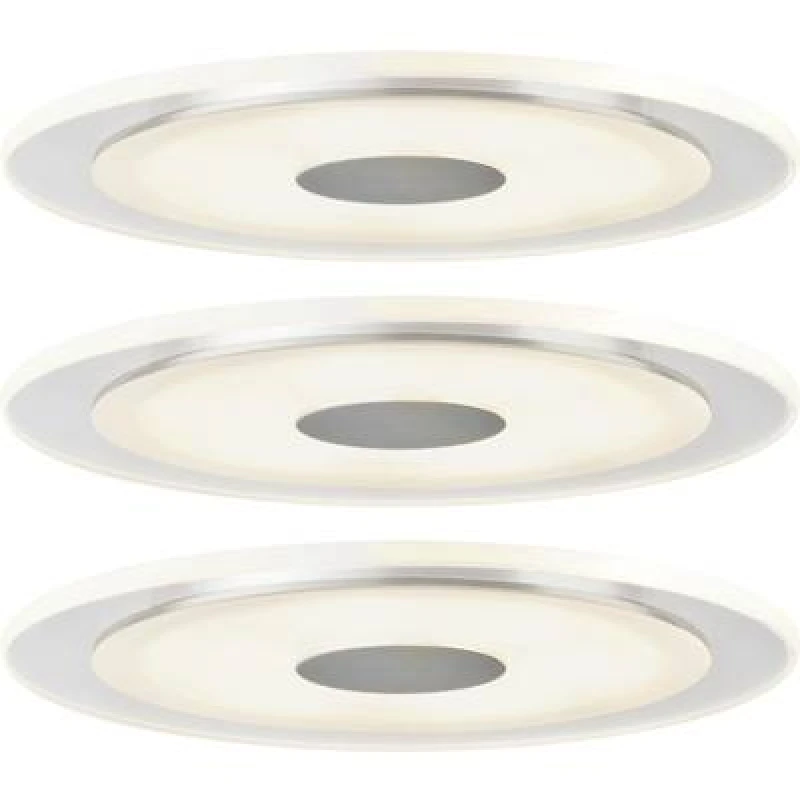 Image of Paulmann Paulmann 92543 Whirl LED recessed light 3 Piece set LED (monochrome) Built-in LED 18 W Aluminium 92543