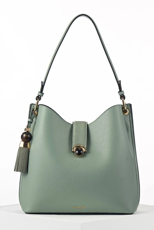 Image of Luella Grey Womens 'Andrea' Hobo Tote in Green Green Female