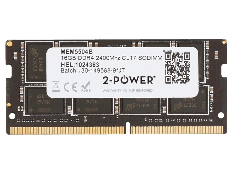 Image of 2-Power 16GB DDR4 2400MHz CL17 SODIMM Memory