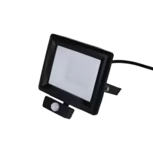 Image of Robus HiLume 30W LED Flood Light with PIR IP65 Black Cool White - RHL3040P-04