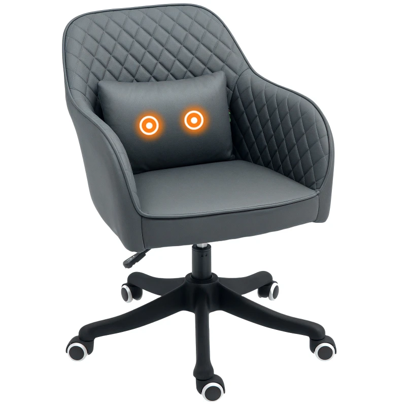 Image of VINSETTO Office Chair with Rechargeable Vibration Massage Grey