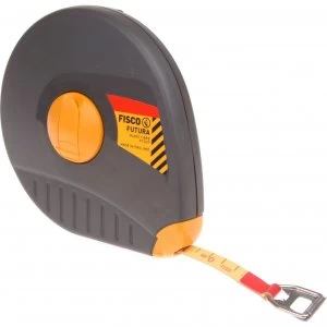Image of Fisco Futura Fibreglass Tape Measure Imperial & Metric 33ft / 10m 13mm