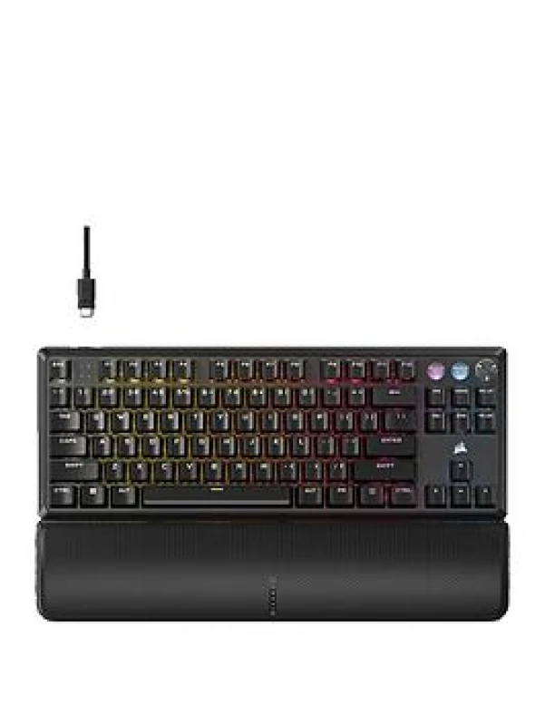 Image of Corsair K70 Pro Tenkeyless Wireless RGB Gaming Keyboard - Black CH-911911G-UK
