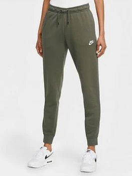 Image of Nike NSW Essential Fleece Pants - Olive , Olive Size M Women