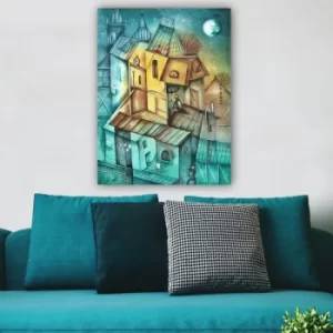 Image of 285455807_70100 Multicolor Decorative Canvas Painting