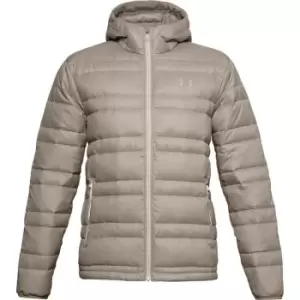 Image of Under Armour Armour Armour Down Hooded Jacket Mens - Brown