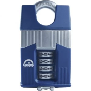 Image of Henry Squire Warrior High-Security Shackle Combination Padlock 55mm Closed