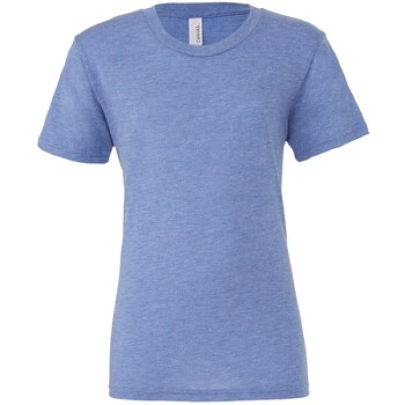 Image of Bella + Canvas Mens Canvas Triblend Crew Neck T-Shirt Short Sleeve T-Shirt in Duck Egg Blue Size: XS Duck Egg Blue Male XS