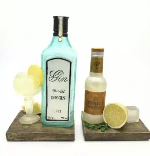 Image of Gin and Tonic Shelf Tidy Pair Bookends
