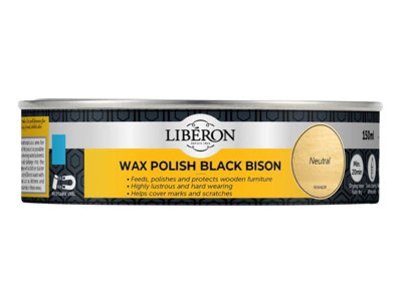 Image of Liberon 126871 Black Bison Wax Paste Neutral 150ml Libbbpwn150N