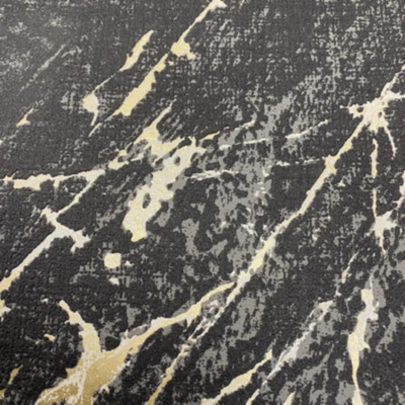 Image of As Creation Charcoal Kintsugi Metallic Gold Wallpaper Blown Vinyl Paste The Wall