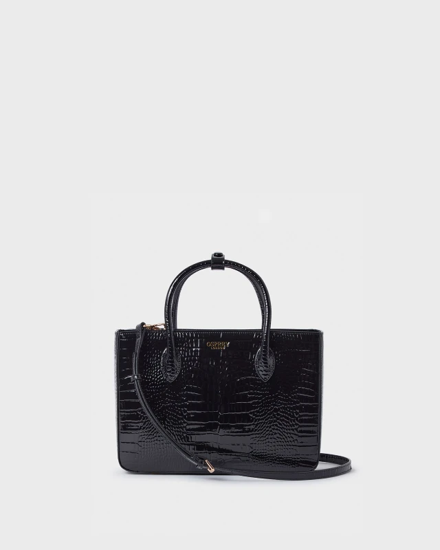 Image of OSPREY LONDON Womens The Fulham Grab Bag in Black Female One Size