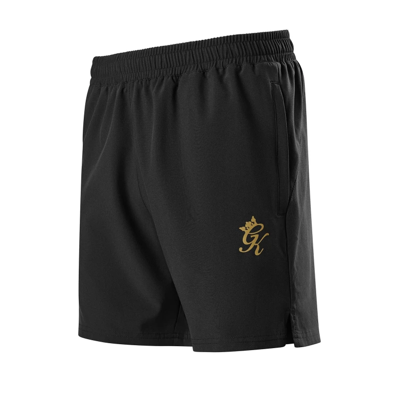 Image of Gym King Mens Energy 6" Performance Shorts Black/Gold male Small