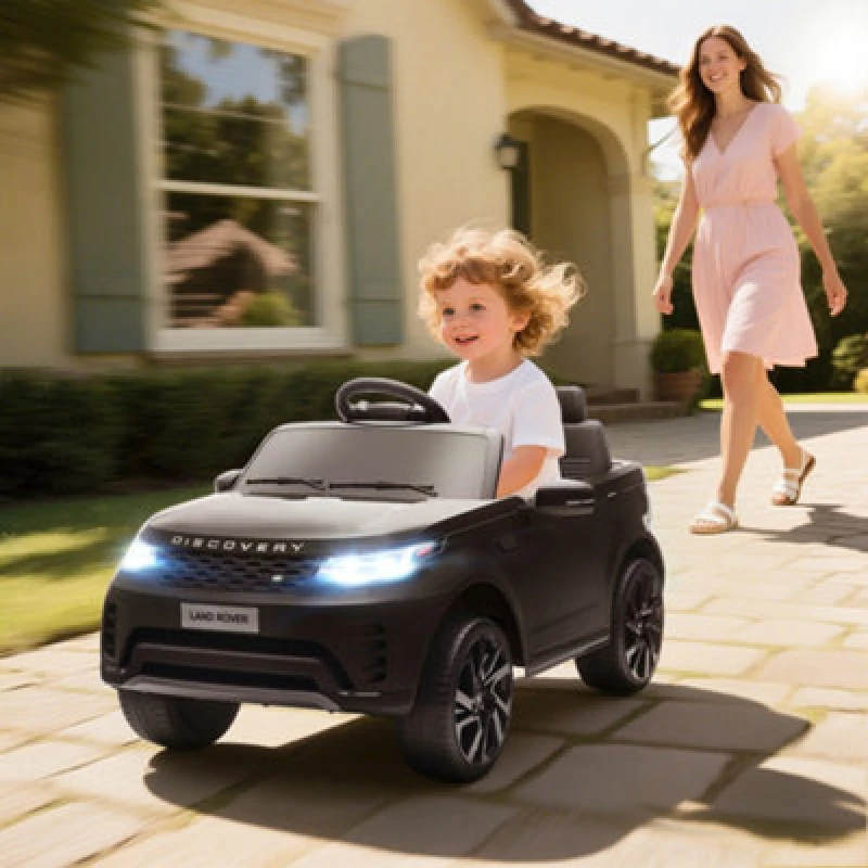 Image of AIYAPLAY Land Rover Discovery Licensed 12V Kids Electric Car w/ Remote - Black TJ Hughes 5063603473959