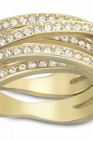 Image of Ladies Swarovski Jewellery Spiral Ring 60 5032930