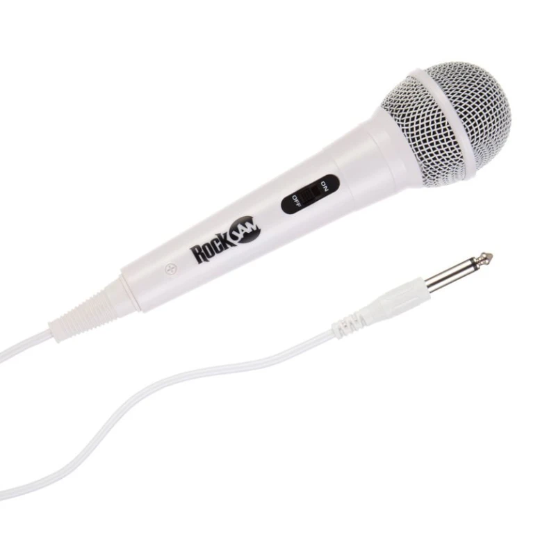 Image of PDT RockJam Wired MicrophoneMC303- White