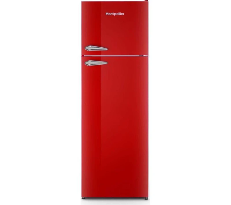 Image of Montpellier Retro MAB346ER 80/20 Fridge Freezer - Red, Red 5060617984495