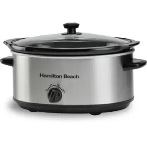 Image of Hamilton Beach - The Family Favourite' 6.5L Silver Slow Cooker
