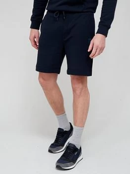 Image of BOSS Sewalk Jersey Shorts - Dark Blue , Dark Blue, Size L, Men