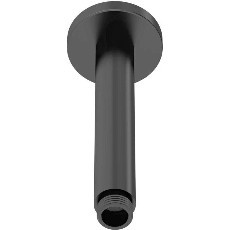 Image of NUIE Nuie - Arvan Round Ceiling Mounted Shower Arm 160mm Length - Matt Black ARM415