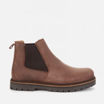 Image of Birkenstock Mens Stalon Nubuck Chelsea Boots - Mocca - UK 9/EU 43