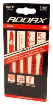 Image of HSS Jigsaw Blades AMG11