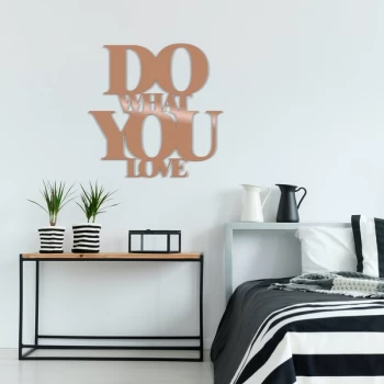 Image of Do What You Love - Copper Copper Decorative Metal Wall Accessory