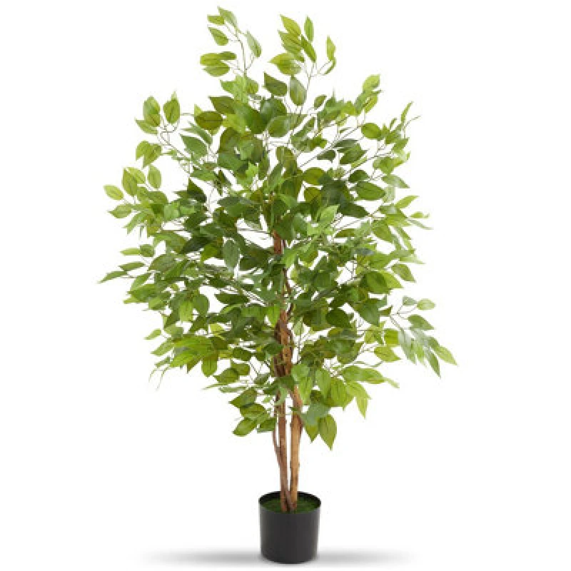 Image of Tectake Artificial Plant - Detailed And Lifelike, Ficus Tree, Low-Maintenance 120 Cm
