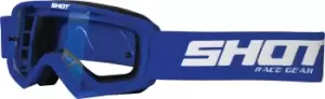 Image of Shot Rocket Kids Motocross Goggles, blue, blue, Size One Size