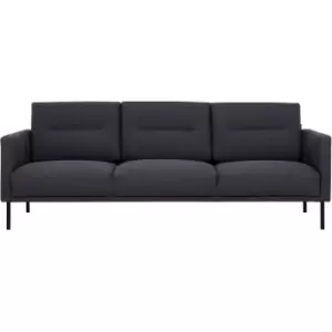 Image of Larvik 3 Seater Sofa - Anthracite, Black Legs - Soul Anthracite, Black Legs