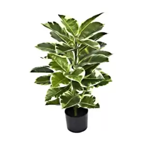 Image of Artificial 98cm Rubber Plant In Pot