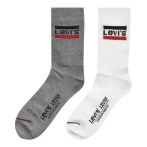 Image of Levis Levis Olympic 2 Pack Crew Socks - Grey