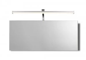 Image of Wall Lamp 7W LED Chrome IP44 4000K, 420lm, Silver, Frosted Acrylic, Polished Chrome