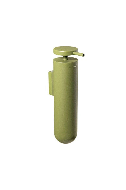 Image of Cosmic Wall Mounted Soap Dispenser, 185ml Capacity, Green, Geyser Collection in Olive Olive Unisex