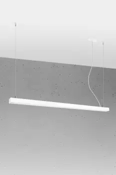 Image of Pinne Integrated LED 145cm Linear Straight Bar Pendant Light White 4000K