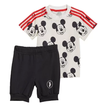 Image of adidas Disney Mickey Mouse Summer Set Kids - White / Black / Vivid Red