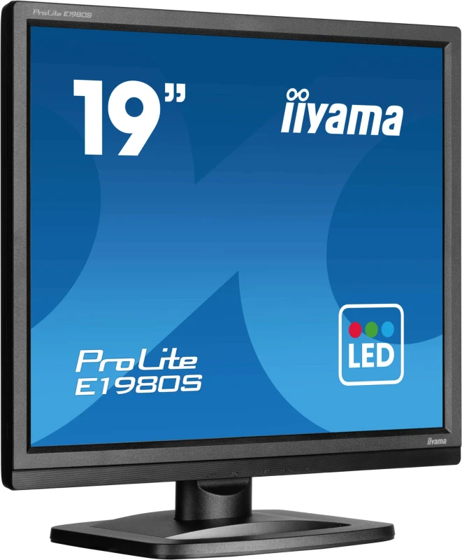 Image of iiyama iiyama ProLite E1980S-B1 computer monitor 48.3cm (19") 1280 x 1024 pixels VGA LED Black E1980S-B1