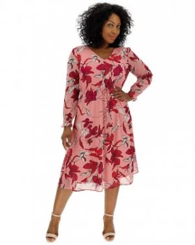 Image of Junarose Floral Printed Midi Dress
