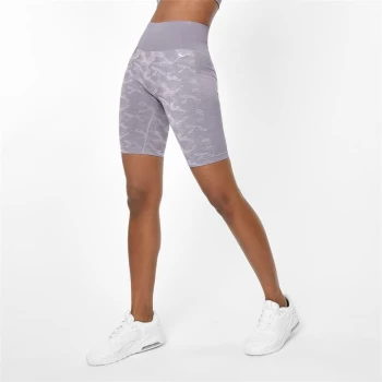 Image of Everlast Seamless Camo Cycling Shorts - Lilac