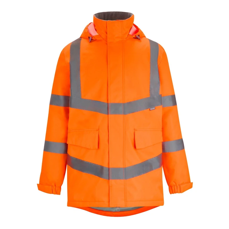 Image of Regatta Hi-Vis Pro Dover Parka Orange male S