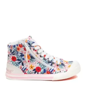 Image of Rocket Dog Jazzin Bright Floral High Top Trainers
